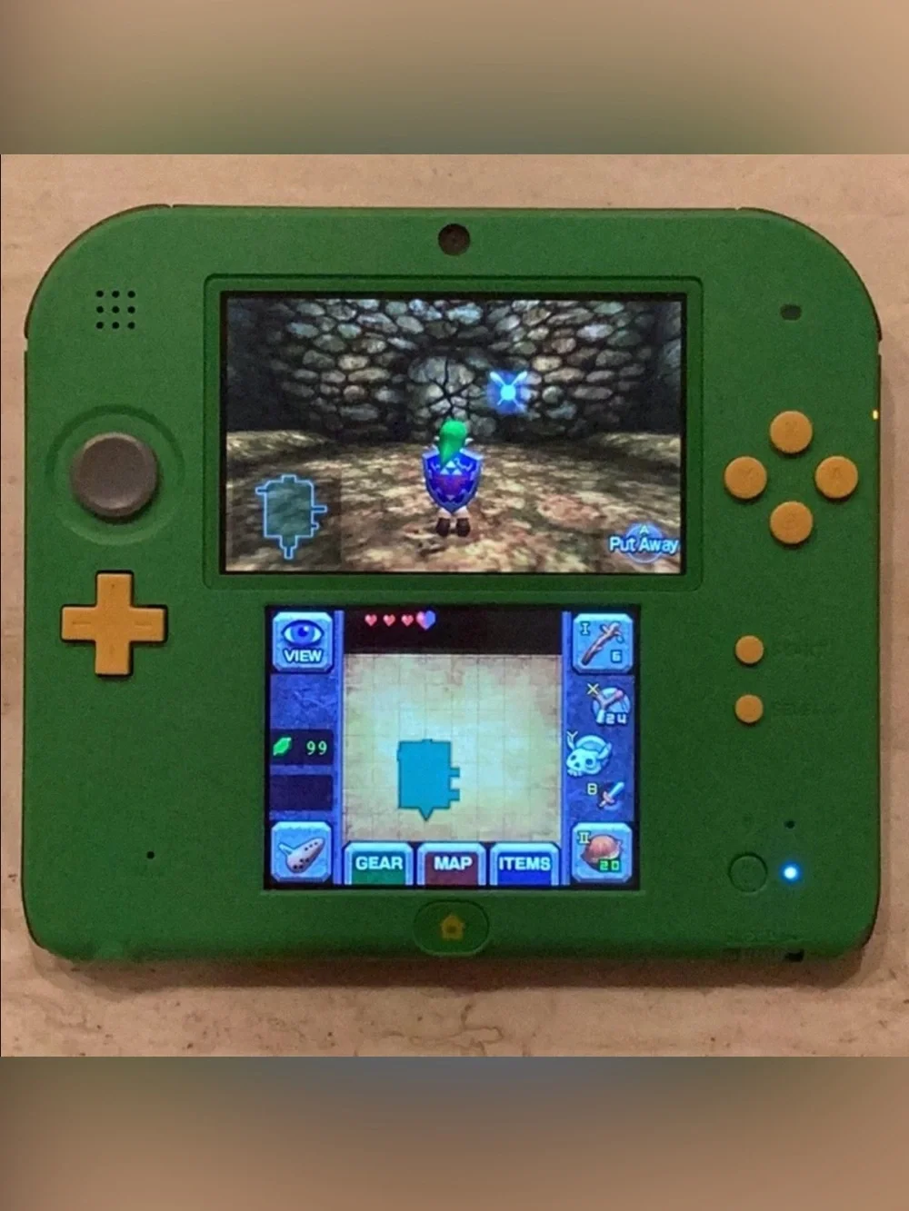 Zelda Nintendo 2DS Console Refurbished Link Edition Legend Of Zelda Ocarina Time